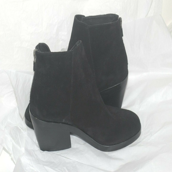 Womens Eileen Fisher Black suede Leather boots 7.5 - Picture 8 of 8